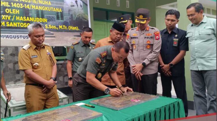 Resmikan Koramil Nuha dan Mangkutana, Pangdam XIV Hasanuddin Didampingi Bupati Lutim
