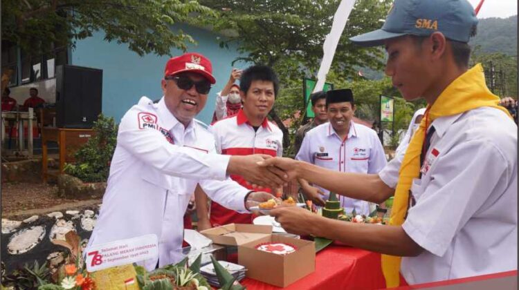 Bupati Budiman Pimpin Apel HUT Palang Merah Indonesia ke- 78