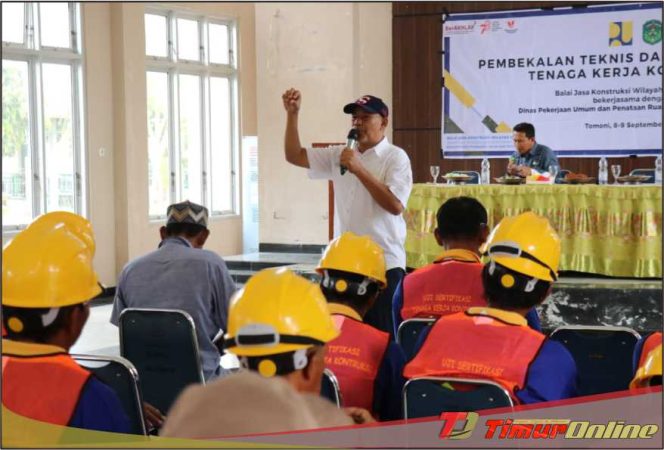 
					150 Tenaga Konstruksi di Luwu Timur Ikuti Pembekalan Teknis dan Uji Sertifikasi