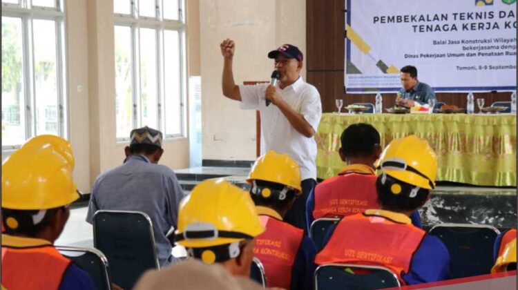 150 Tenaga Konstruksi di Luwu Timur Ikuti Pembekalan Teknis dan Uji Sertifikasi