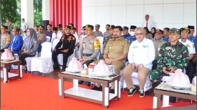 Wabup Lutim Ikuti Apel Gelar Pasukan Operasi Mantap Brata Kesiapan Pemilu 2024