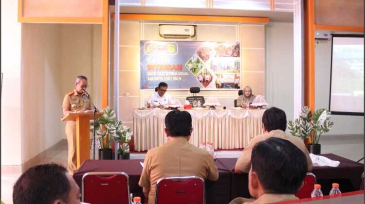 Buka Rapat Integrasi GTRA Lutim, Bahri Suli : Reforma Agraria Penting Bagi Kemajuan Masyarakat