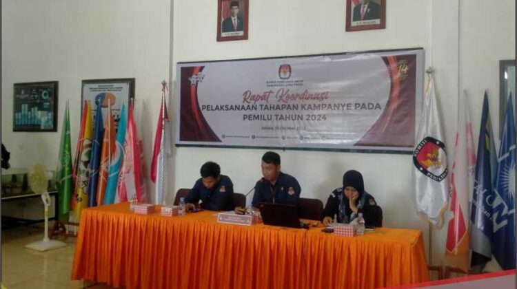 KPU Lutim Paparkan Tahapan Kampanye Pemilu 2024