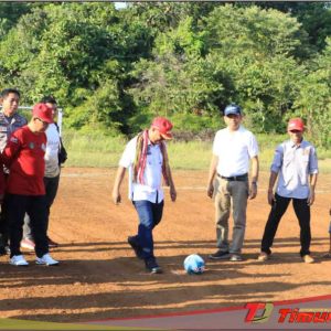 Bupati Budiman Buka Turnamen Volly dan Mini Soccer Lampia Cup I