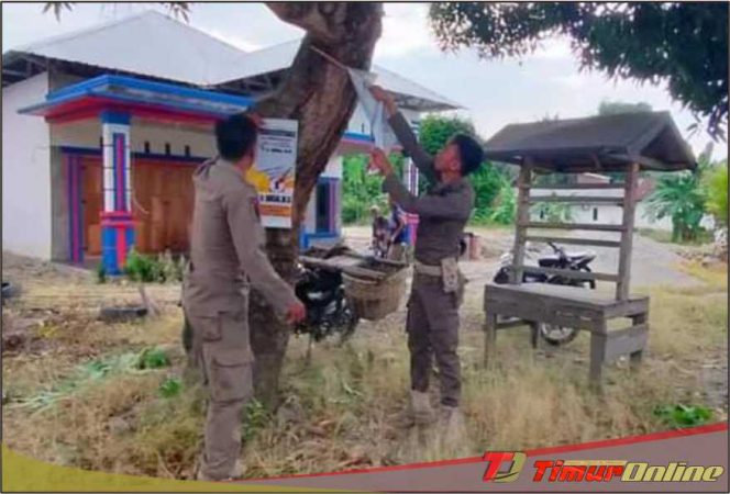 
					Ganggu Estetika Kota, Satpol PP Lutim Tertibkan Baliho di Pohon