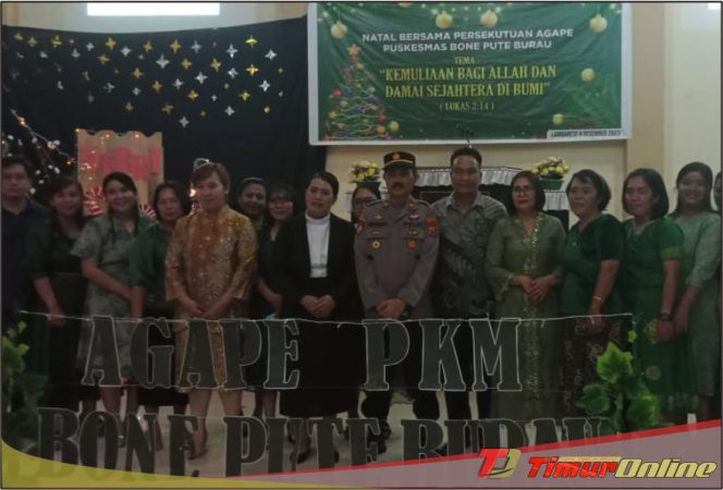 
					Persekutuan Agape Puskesmas Bone Pute dan PKM Burau Gelar Natal Bersama