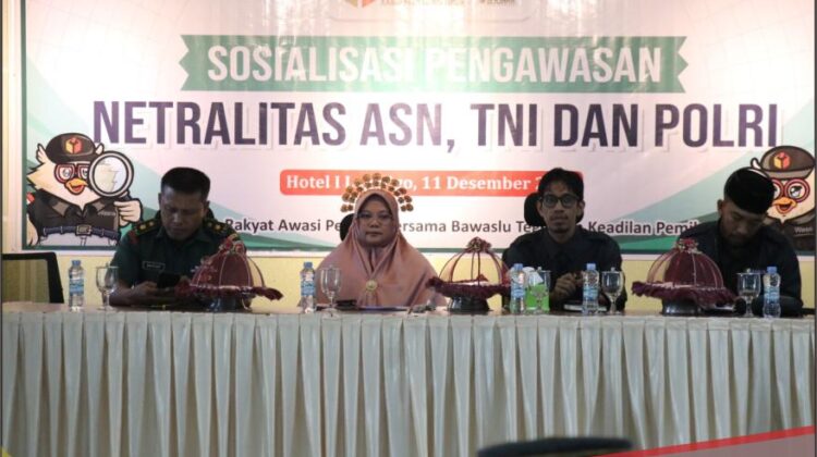 Asisten Pemerintahan Lutim Buka Sosialisasi Pengawasan Netralitas ASN, TNI, Polri dalam Pemilu