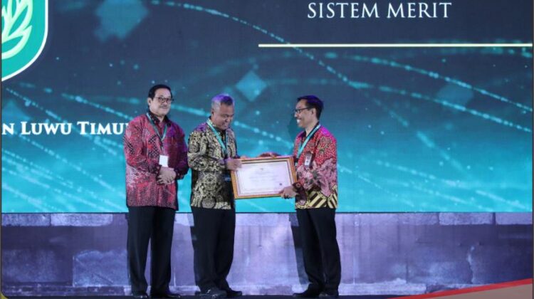 Pemkab Luwu Timur Raih Penghargaan Penerapan Sistem Merit Tahun 2023