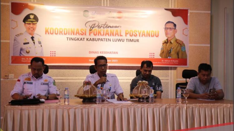 Pemkab Lutim Gelar Pertemuan Koordinasi Pokjanal Posyandu se Kabupaten Luwu Timur