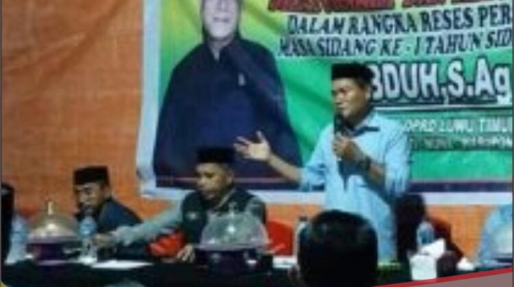 Reses di Desa Tole, Abduh Terima Aspirasi Masyarakat