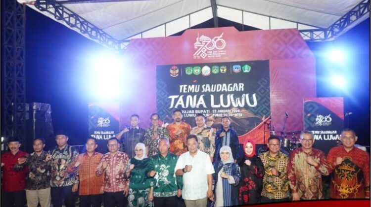 Temu Saudagar Tana Luwu, Pj. Gubernur Sulawesi Selatan Puji Indeks Pertumbuhan Ekonomi Lutim