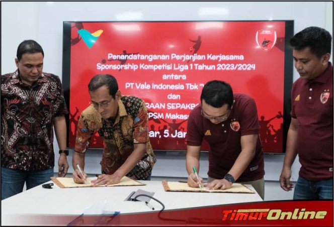 
					Dukung Pengembangan Sepakbola, Vale Indonesia Jadi Sponsorship PSM Makassar