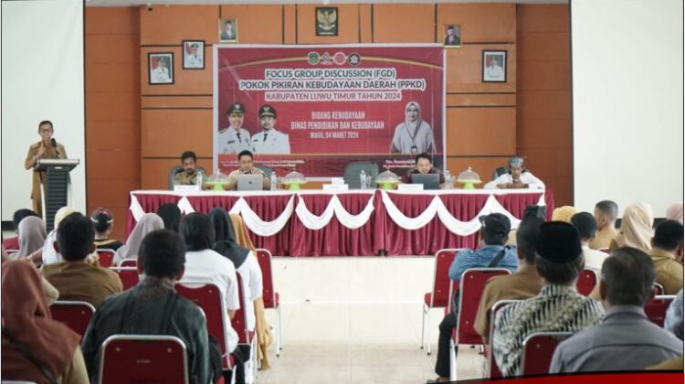 Dinas Dikbud Lutim Gelar FGD Pokok Pikiran Kebudayaan Daerah
