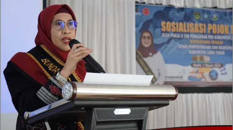 Buka Sosialisasi Pojok Baca, Sufriaty : Tingkatkan Kemampuan Literasi Dalam Hal Positif