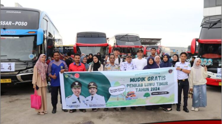 Program Mudik Gratis Pemkab Lutim Dimulai, Antar 291 Orang
