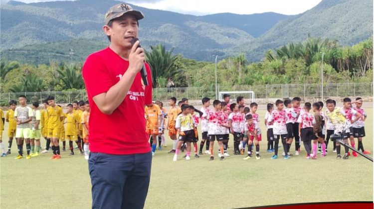 Agus Melas : Kejuaraan Sepakbola Kajati Cup Wujud Nyata Dukungan Perkembangan Sepakbola di Lutim