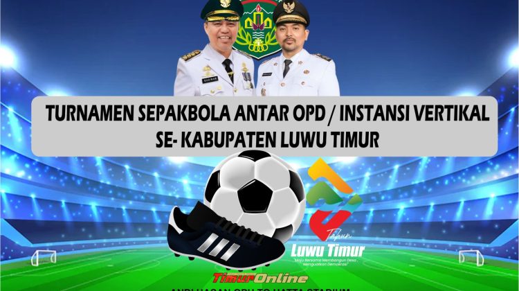 4 Tahun Berhenti, Turnamen Sepakbola Antar Instansi di Lutim Kembali Bergulir