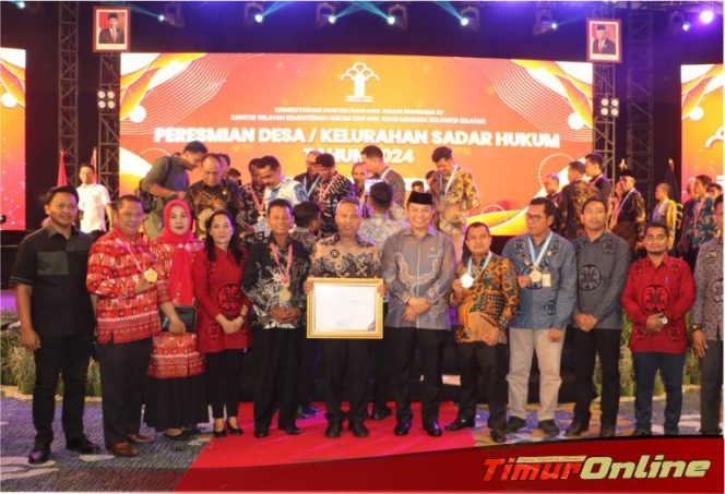 
					Bupati Luwu Timur Terima Penghargaan Anubhawa Sasana Desa dari Kemenkumham RI