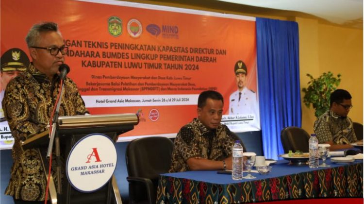 Pemkab Lutim Gelar Bimtek Peningkatan Kapasitas Direktur BUMDes