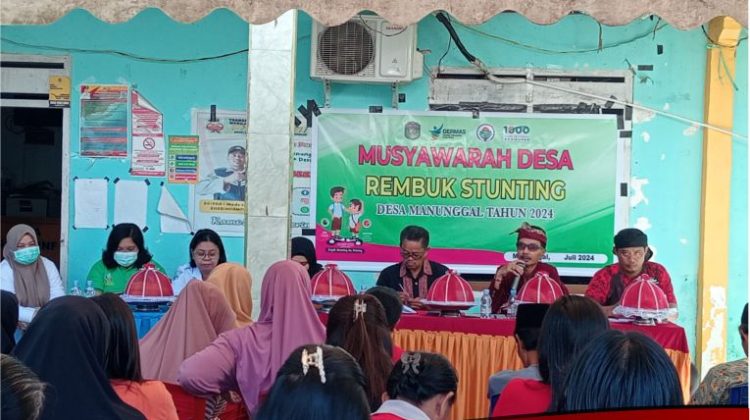 Desa Manunggal Gelar Rembuk Stunting, Fokus pada Pencegahan dan Penanganan