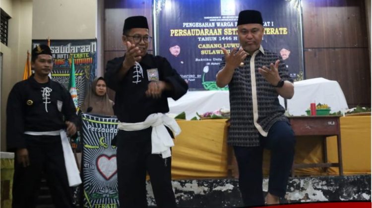Bupati Budiman Hadiri Pengesahan Warga Baru PSHT Lutim