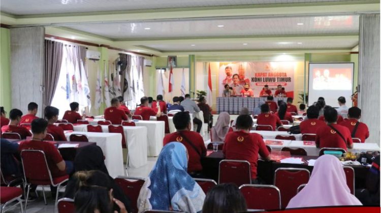 KONI Lutim Gelar Rapat Anggota, Begini Harapan Wabup Lutim