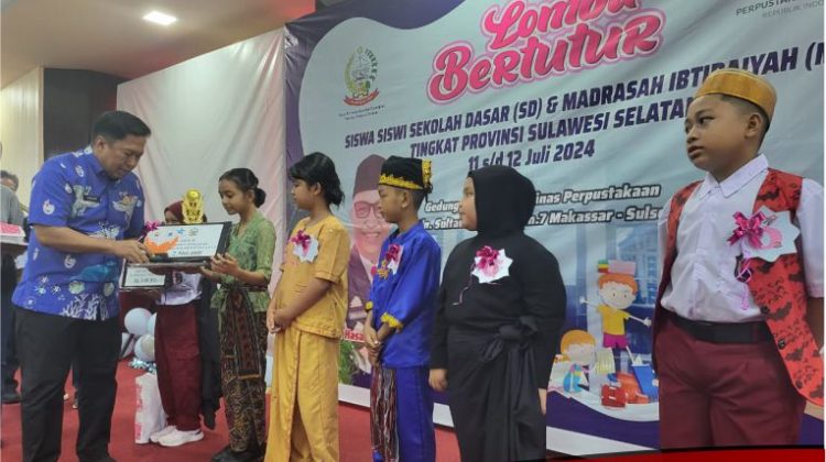 Siswi UPT SP SDN 238 Mallaulu Raih Juara 2 di Lomba Bertutur Tingkat Provinsi