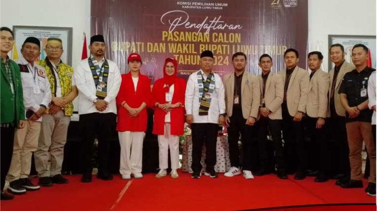 Daftar ke KPU Luwu Timur, Pasangan Budiman-Akbar Paparkan Keberhasilan Pembangunan