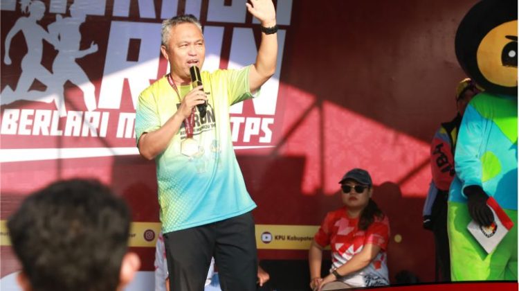 Bupati Lutim Apresiasi KPU Adakan Fun Run Dalam Rangka Sosialisasi Pilkada