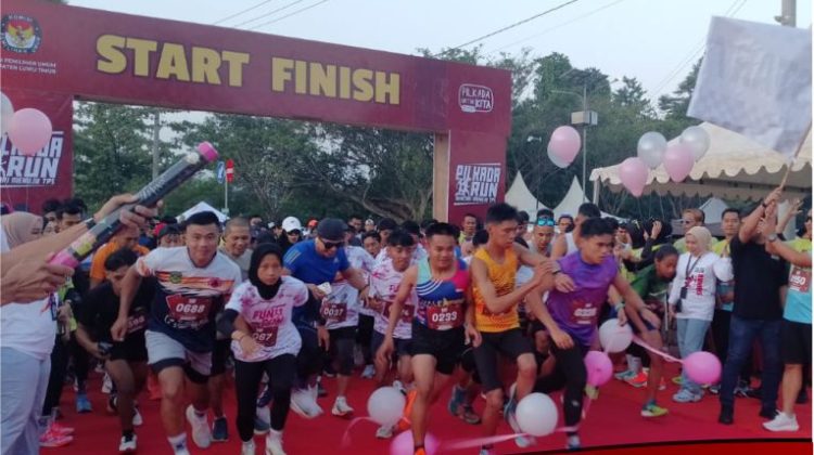 Fun Run KPU Luwu Timur Berlangsung Meriah, Peserta Antusias