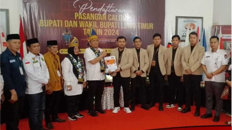 Hari Ketiga, Giliran Paslon Ibas-Puspa Daftar di KPU Lutim