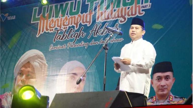 Jayadi Nas Buka Acara Tabligh Akbar “Luwu Timur Menjemput Hidayah”