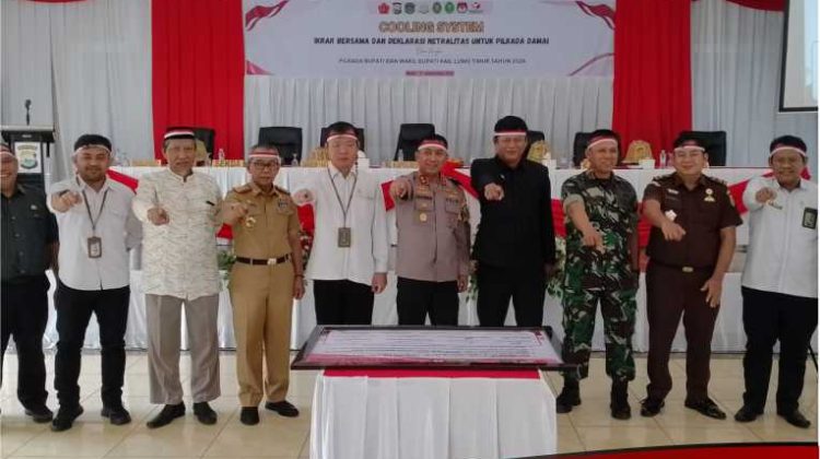 Ikrar Bersama dan Deklarasi Netralitas, Kapolres Lutim Ajak Seluruh Warga Luwu Timur Berpilkada Damai