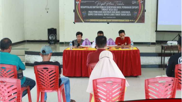 PPS Desa Solo Gelar Rapat Pleno Terbuka DPSHP