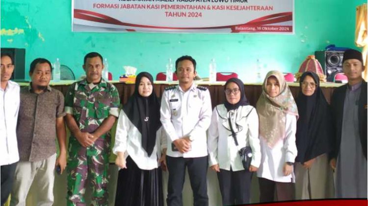 Dua Perangkat Desa Balantang Dilantik