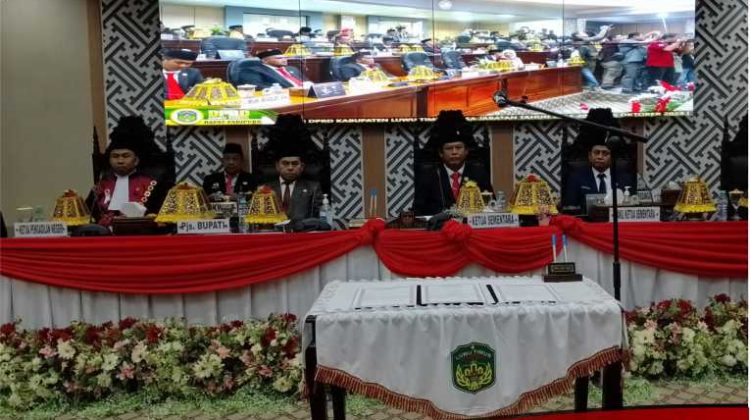 Ober Datte Resmi Jabat Ketua DPRD Lutim, Siddiq dan Harisah Wakil Ketua