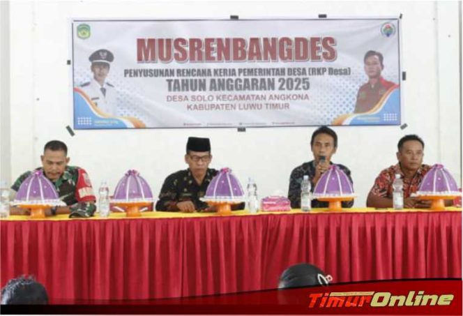 
					Desa Solo Gelar Musrenbangdes. Kades : Wadah Serap Aspirasi Masyarakat