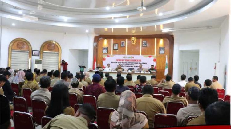 Pemkab Lutim Rakor Persiapan Pilkada Bersama Forkopimda