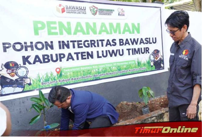 
					Simbol Kejujuran dan Integritas, Bawaslu Luwu Timur Resmikan ‘Taman Manggis’