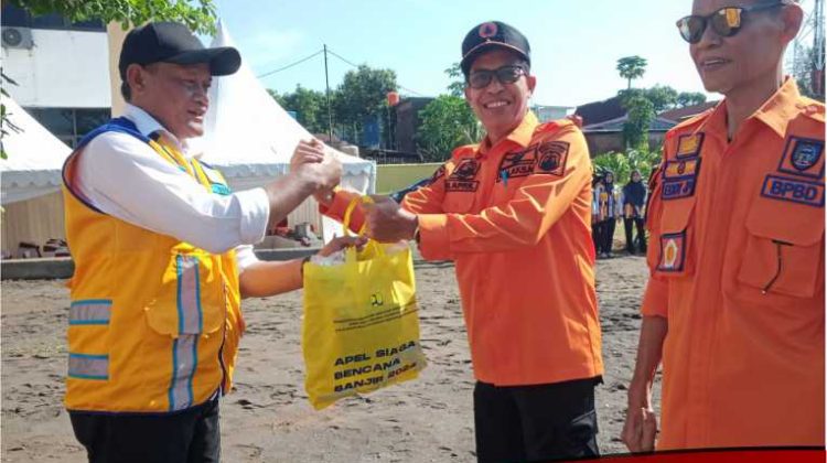 Kalaksa BPBD Lutim Terima Bantuan Peralatan Penanganan Banjir BBWS Pompengan-Jeneberang