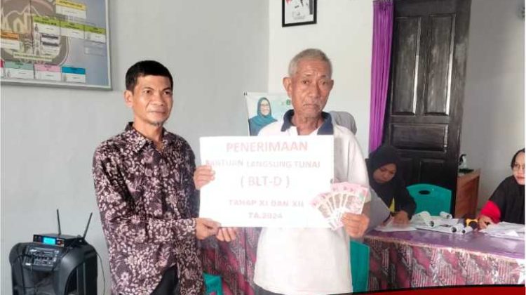 Pemdes Kanawatu Salurkan BLT-DD ke 46 KPM