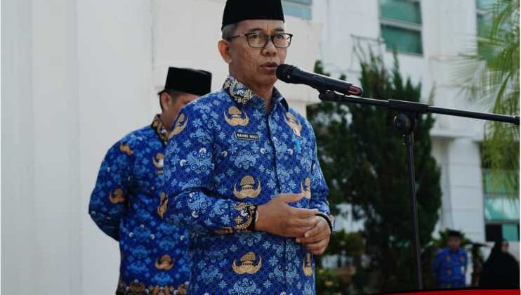 Sekda Lutim Pimpin Upacara HKN, Begini Pesannya