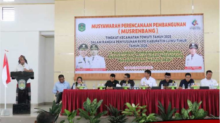 RKPD 2026 Mulai Disusun, Staf Ahli Bupati Buka Musrenbang Kecamatan Towuti