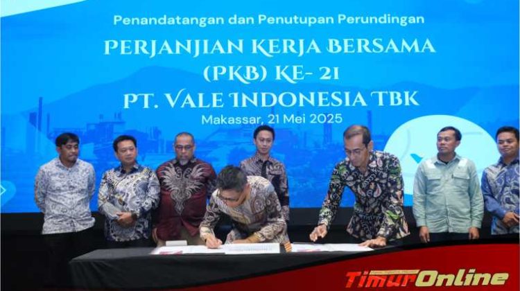 Kolaborasi Menuju Masa Depan Berkelanjutan: PT Vale Teken PKB ke-21 sebagai Komitmen pada Hak Pekerja