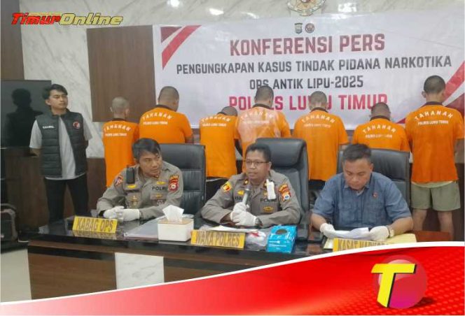 
					20 Hari Operasi Antik Lipu, Polres Lutim Tangkap Delapan Pelaku Peredaran Narkoba