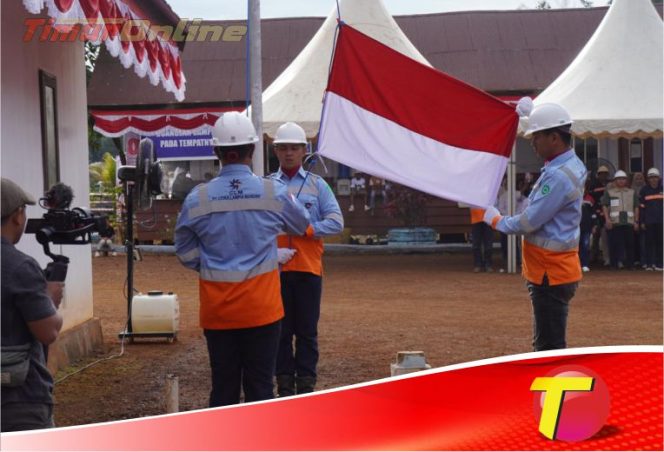 
					Tanamkan Semangat Kemerdekaan, Lagu Indonesia Raya Menggema di Area Tambang PT. CLM