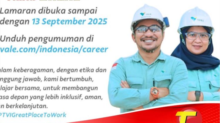 Vale Buka Lowongan Kerja untuk Warga Lokal Morowali