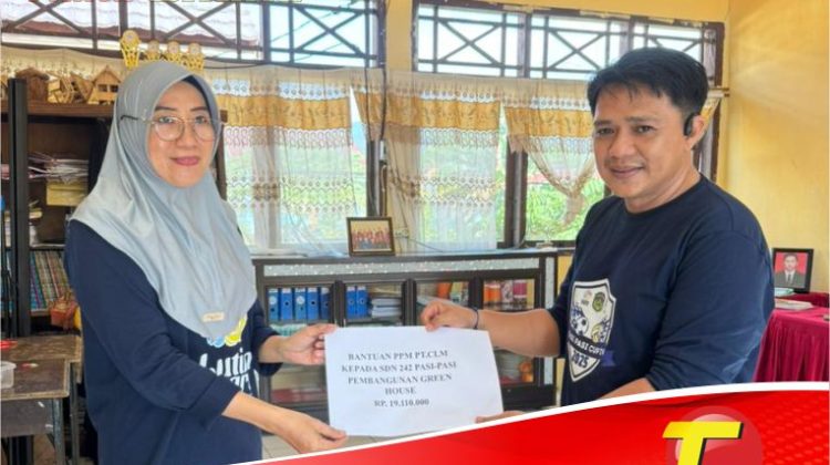 CLM Berikan Bantuan Pembangunan Green House SDN 242 Pasi-Pasi