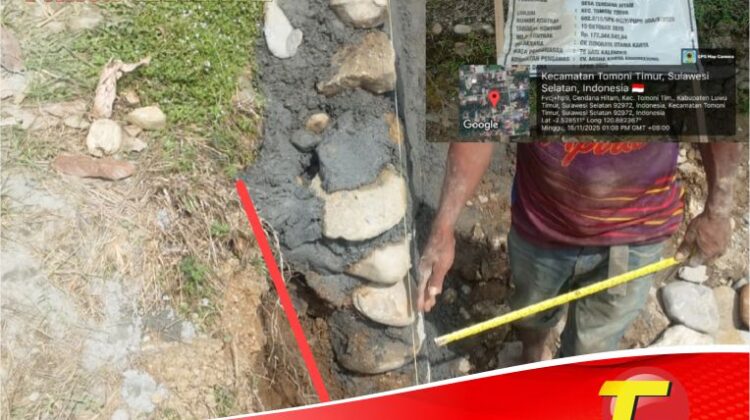 Proyek Milik Ponakan Bupati Lutim Disorot, Diduga Tak Sesuai Bestek