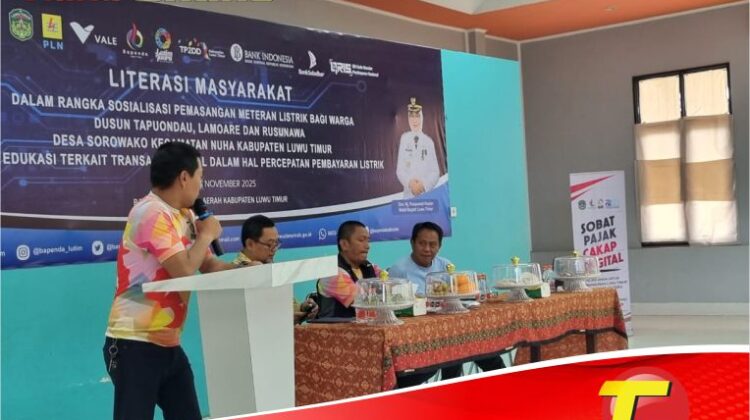 Vale – Pemkab Lutim – PLN Gelar Sosialisasi Pemasangan Meteran Listrik